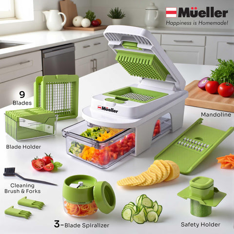Piezas desmontables Mueller Pro-Series aptas para lavavajillas, limpieza rápida