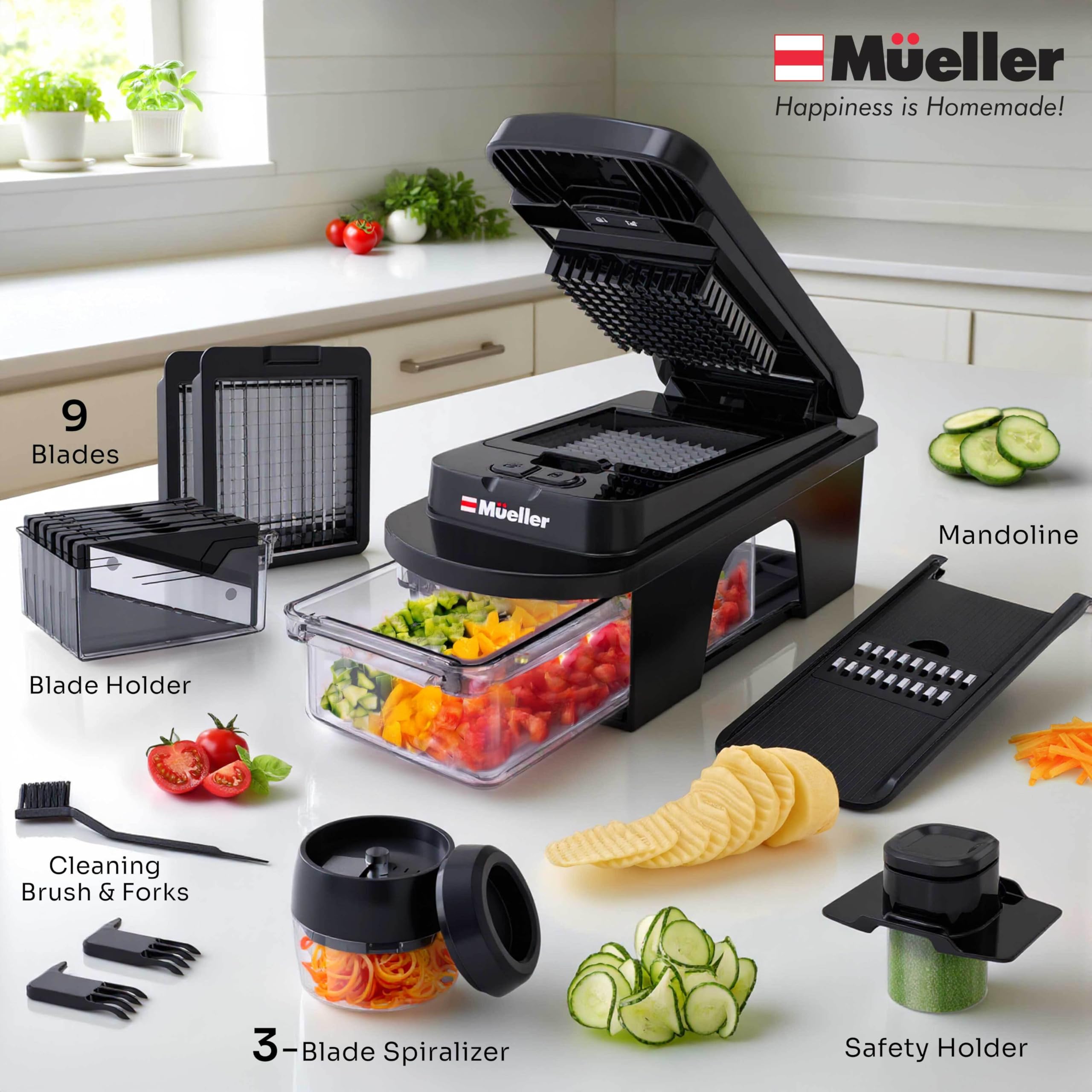 Mueller Ultimate diseño compacto para una limpieza fácil en cocinas pequeñas