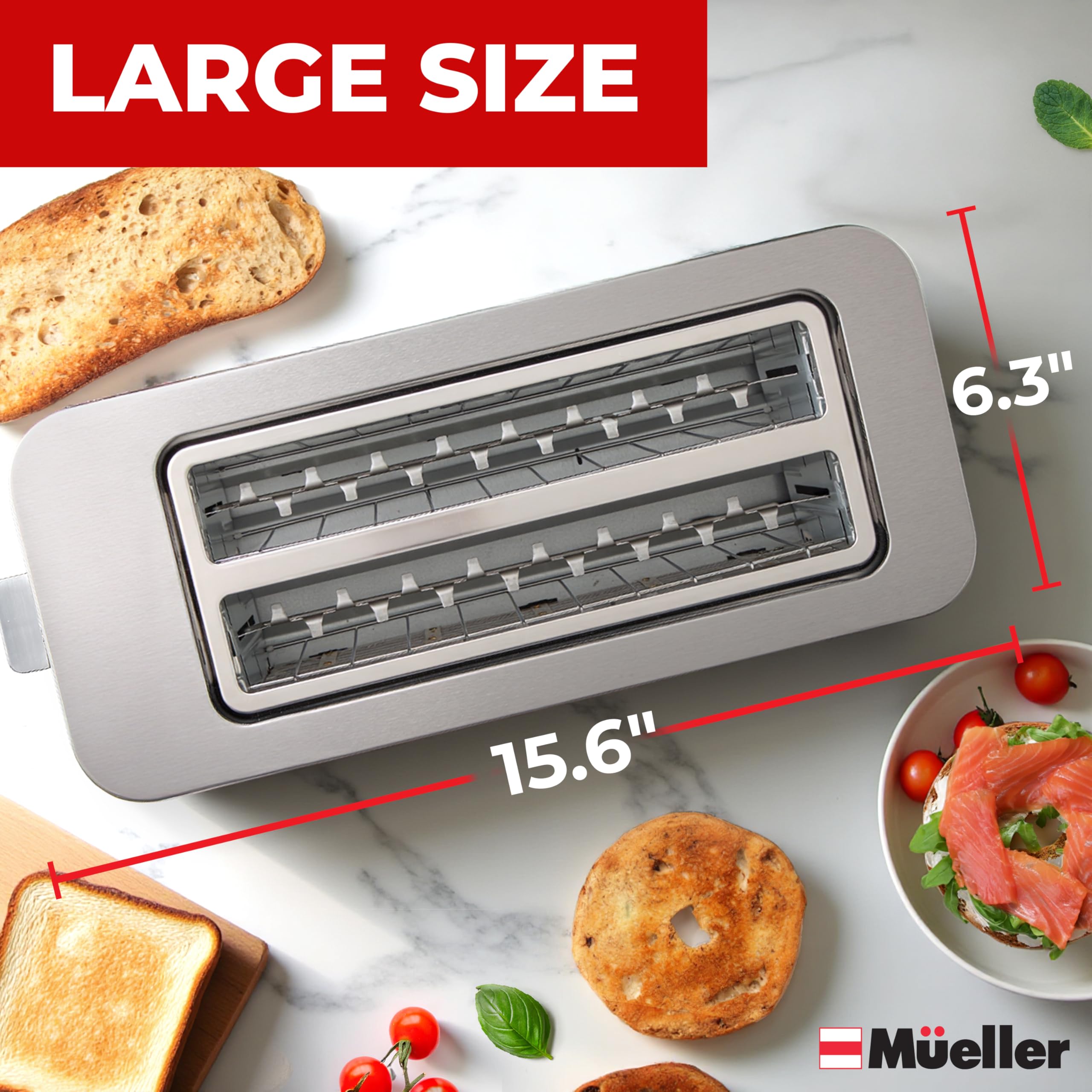 Mueller tostadora, regalo práctico para cocinas modernas.