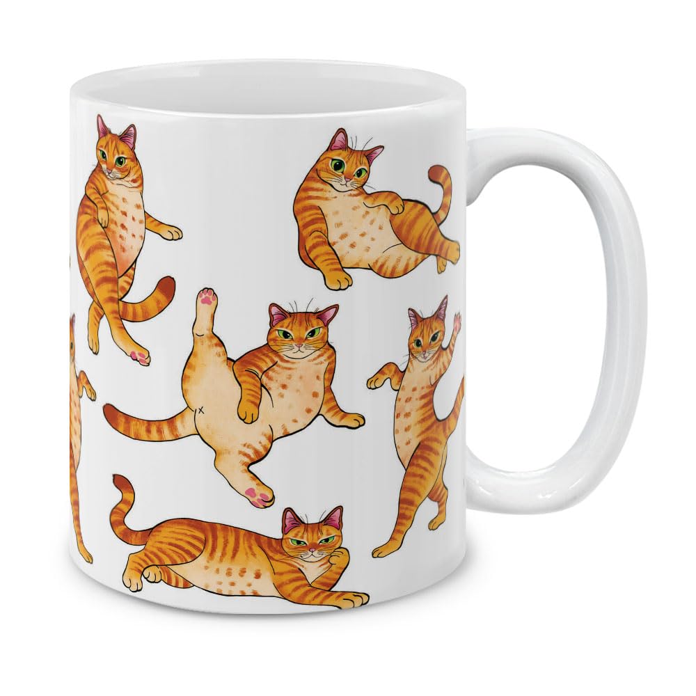 MUGBREW taza-gato-naranja-atigrado-divertido para empezar la mañana con humor