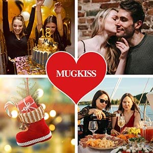 MUGKISS cerámica resistente apta para microondas, uso diario seguro.