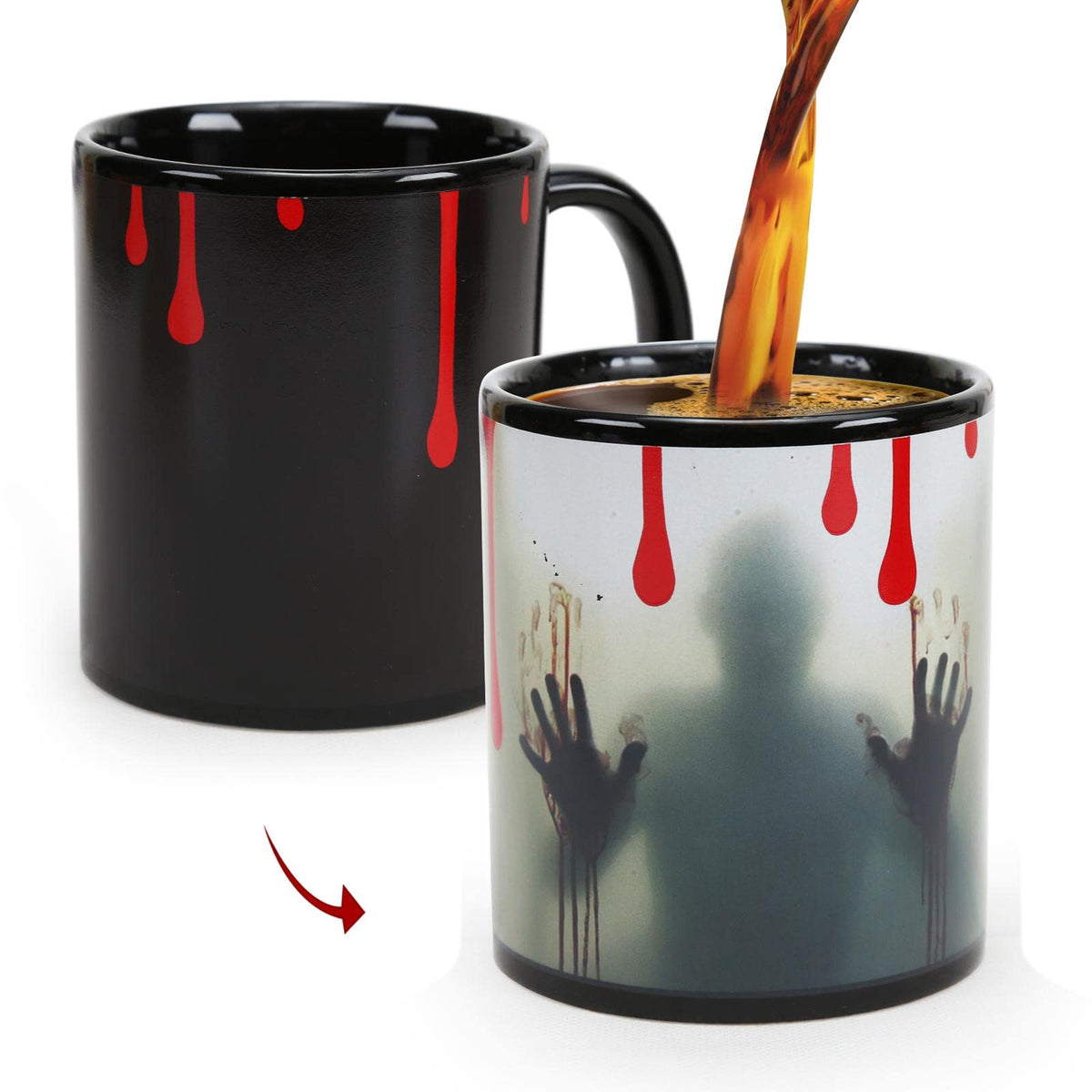 Taza Mugkiss con cambio de color para aficionados zombis