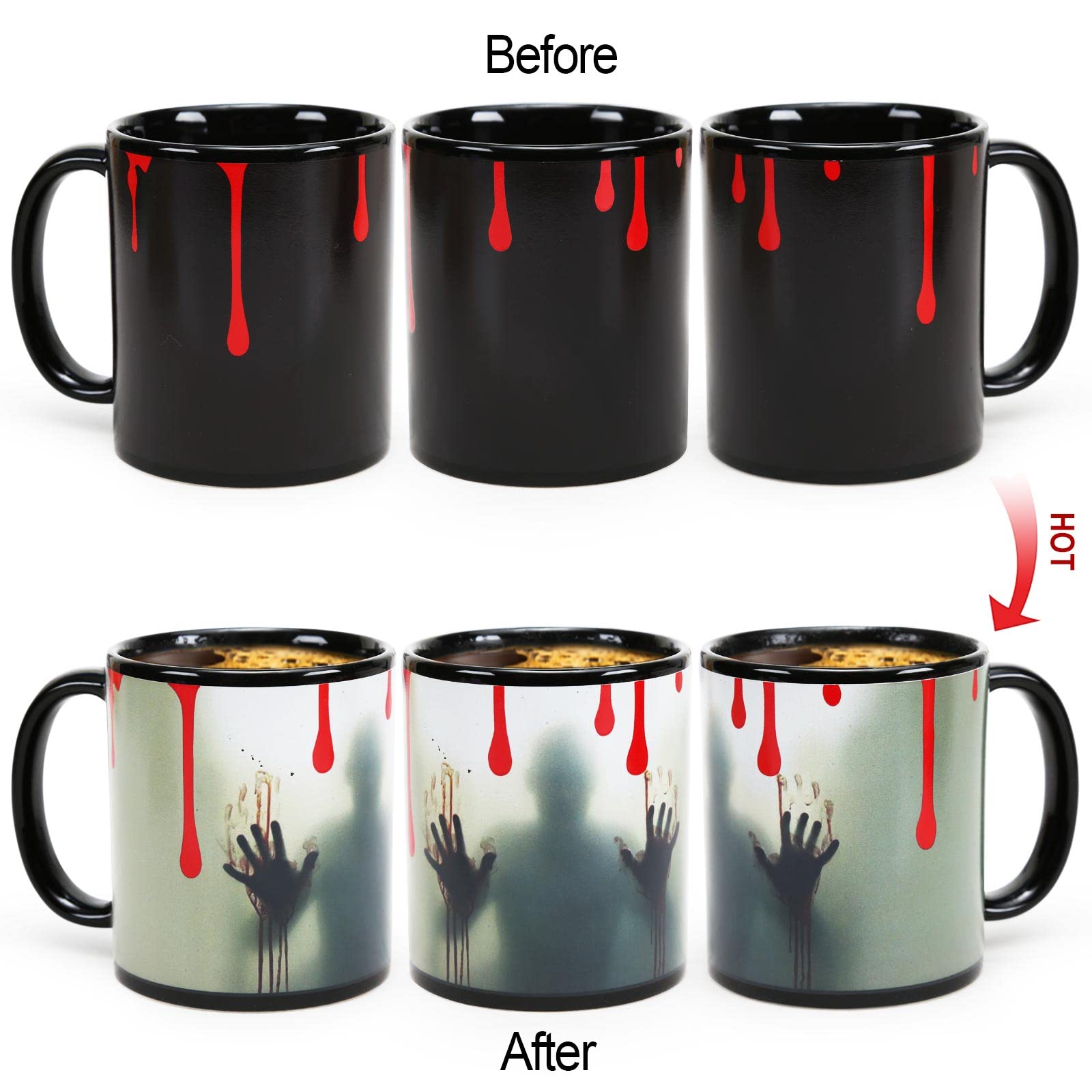 Taza Mugkiss cerámica gruesa con diseño del sistema solar
