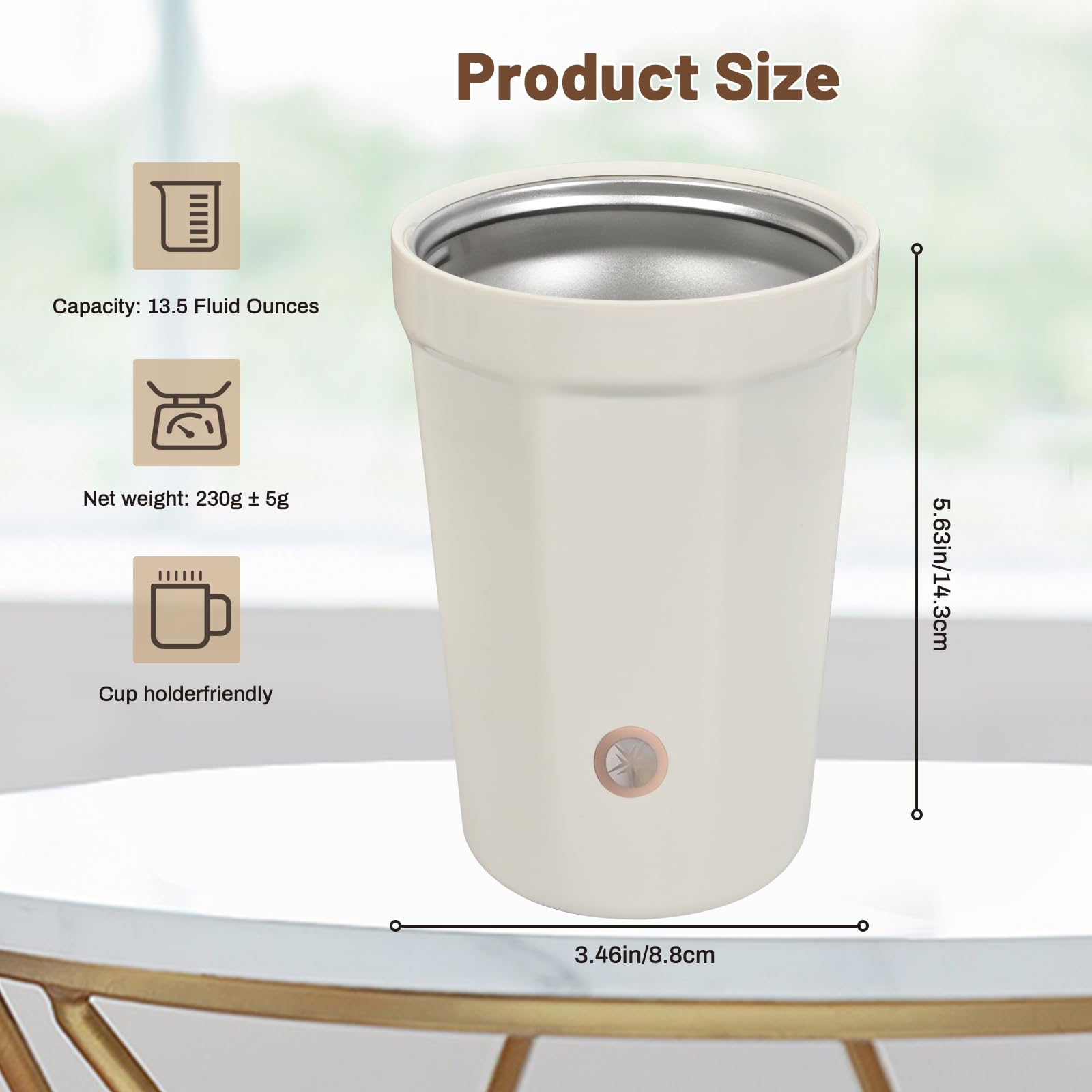 MugSure mezcla magnética para café y té.