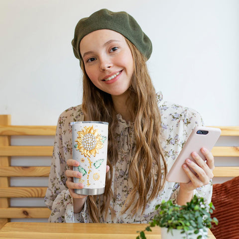 Tumbler Muilzon 20oz regalo para hermana, perfecto para café o té.