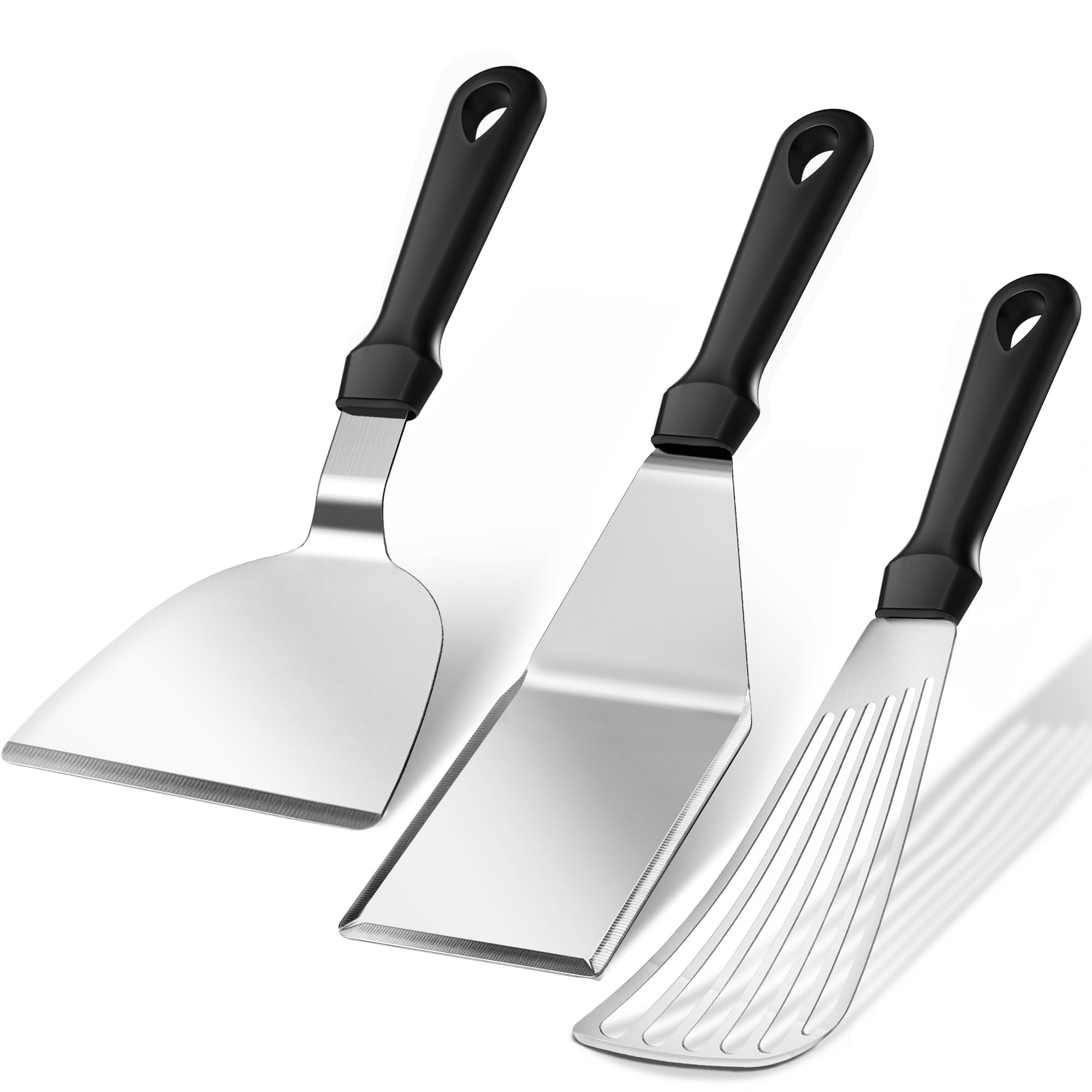 MUJINON espátula de pescado flexible 18/8 para volteos precisos en la cocina