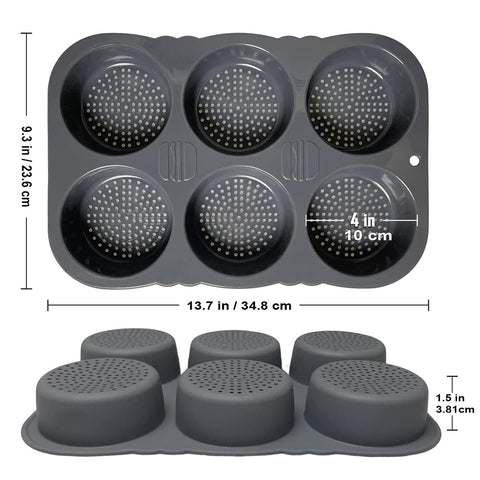 MUJUZE molde con ventilación mejora circulación de aire durante horneado.