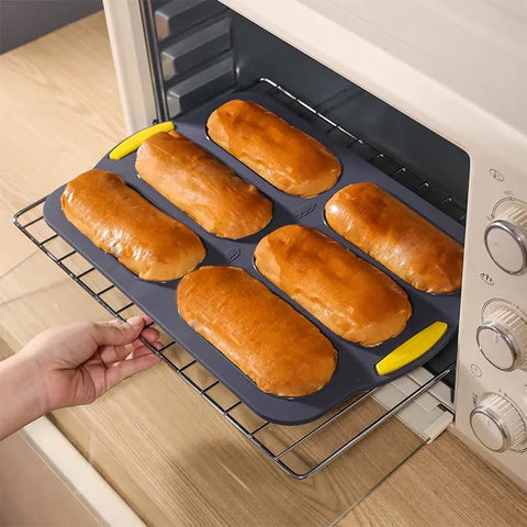 MUJUZE molde para sub silicona, horneado parejo para sándwiches.