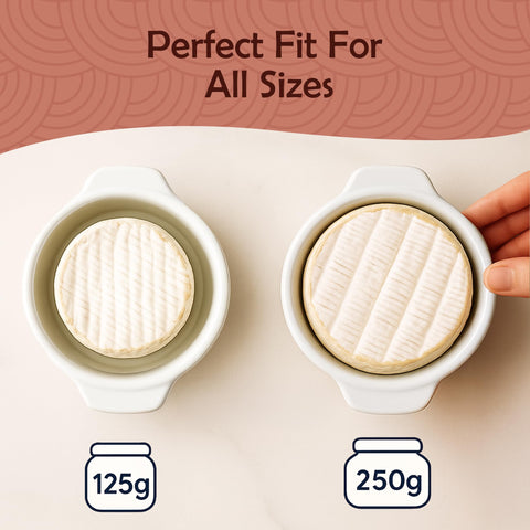 Muldale Brie Baker blanco, ideal para servir en mesa elegante