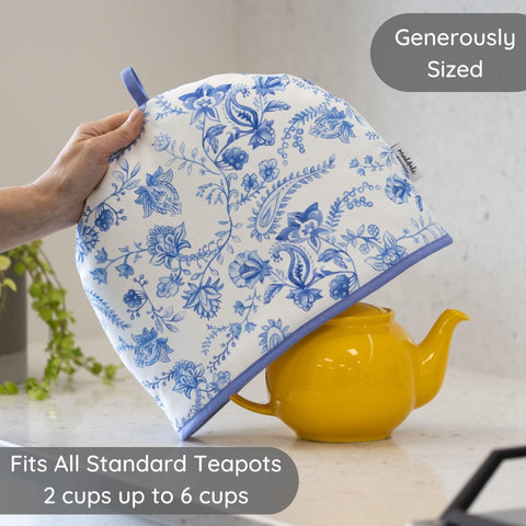 Funda Muldale con diseño inglés azul para decoración de mesa clásica