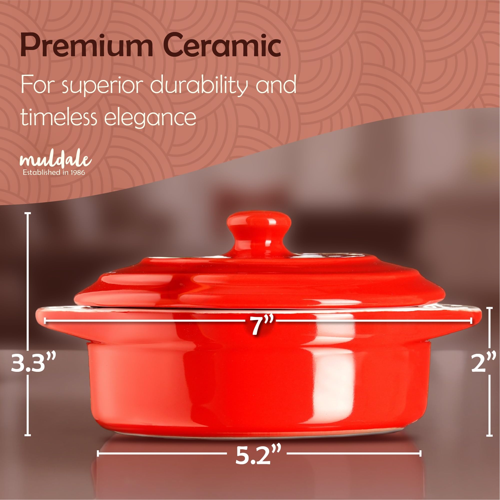 Muldale set para reuniones, diseño rojo que decora la mesa.