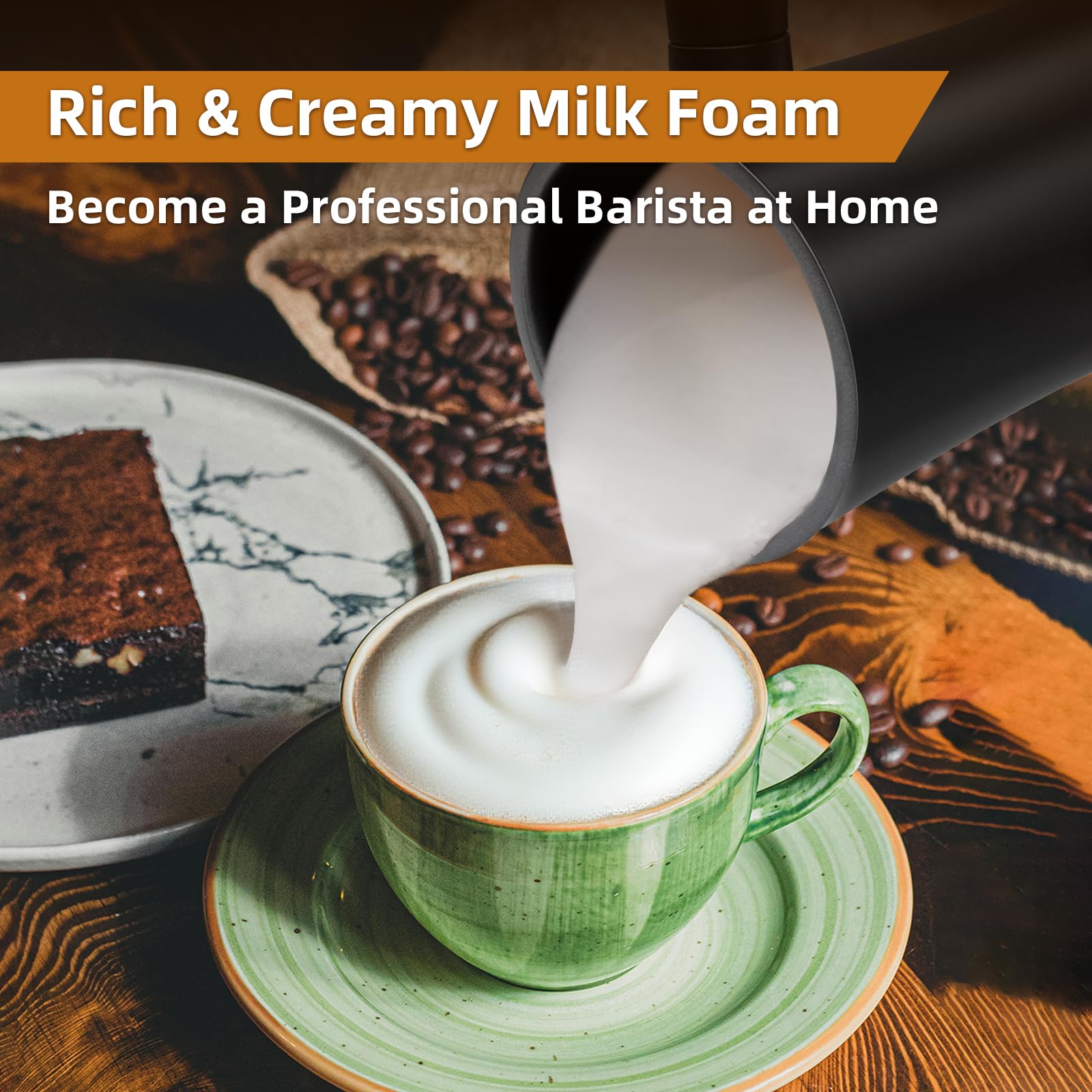 MUMAO temperatura precisa en 2–3 minutos para crema suave.