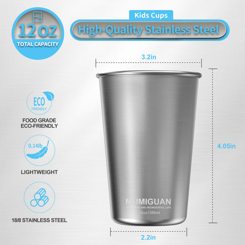 Vaso MUMIGUAN sin BPA para niños, seguridad y fácil limpieza.