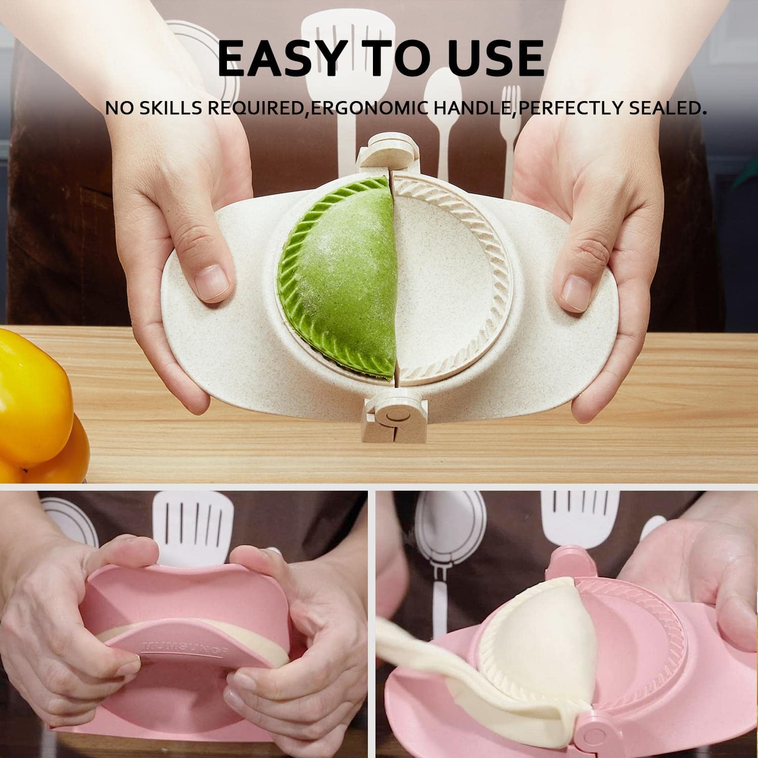 Cuchara de relleno MUMSUNG para distribuir rellenos con precisión.