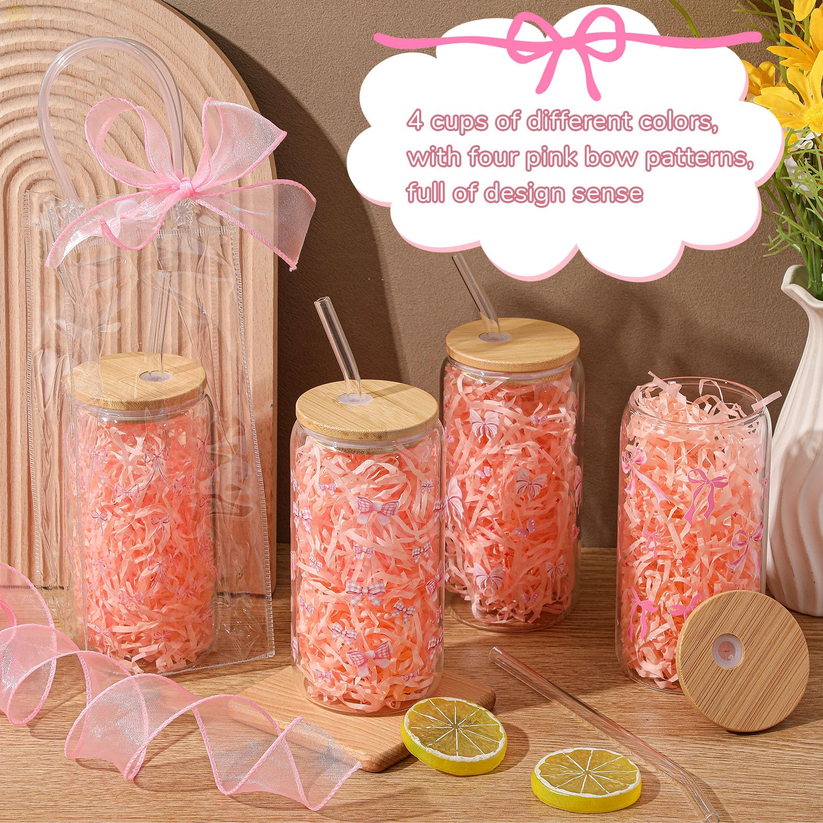 Cinta de organza rosa Mumufy para envolver regalos