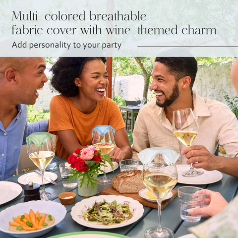 Mumufy cubiertas de vaso de vino reutilizables y fáciles de limpiar