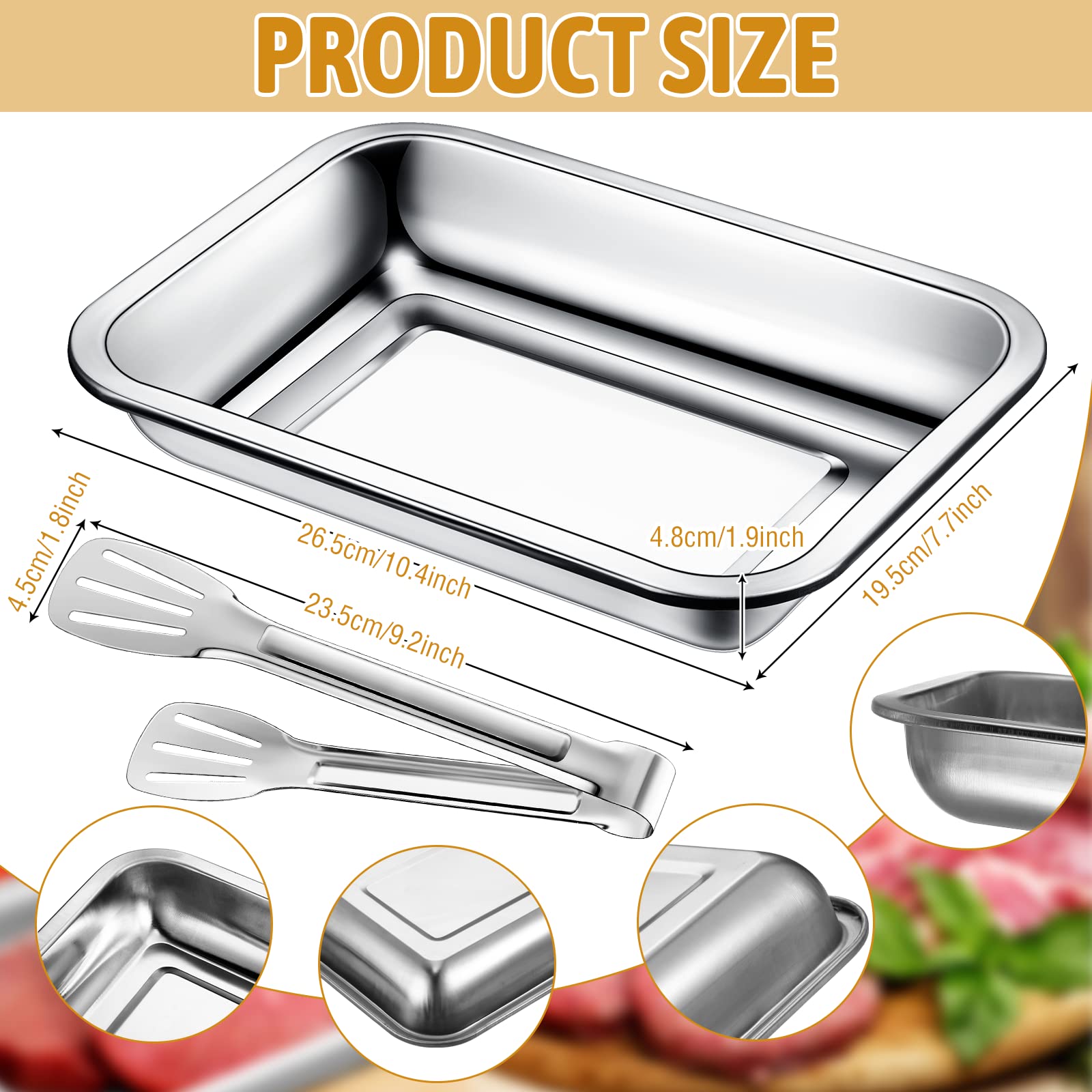 Pinza de cocina Mumufy, acero inoxidable para manipular alimentos con seguridad