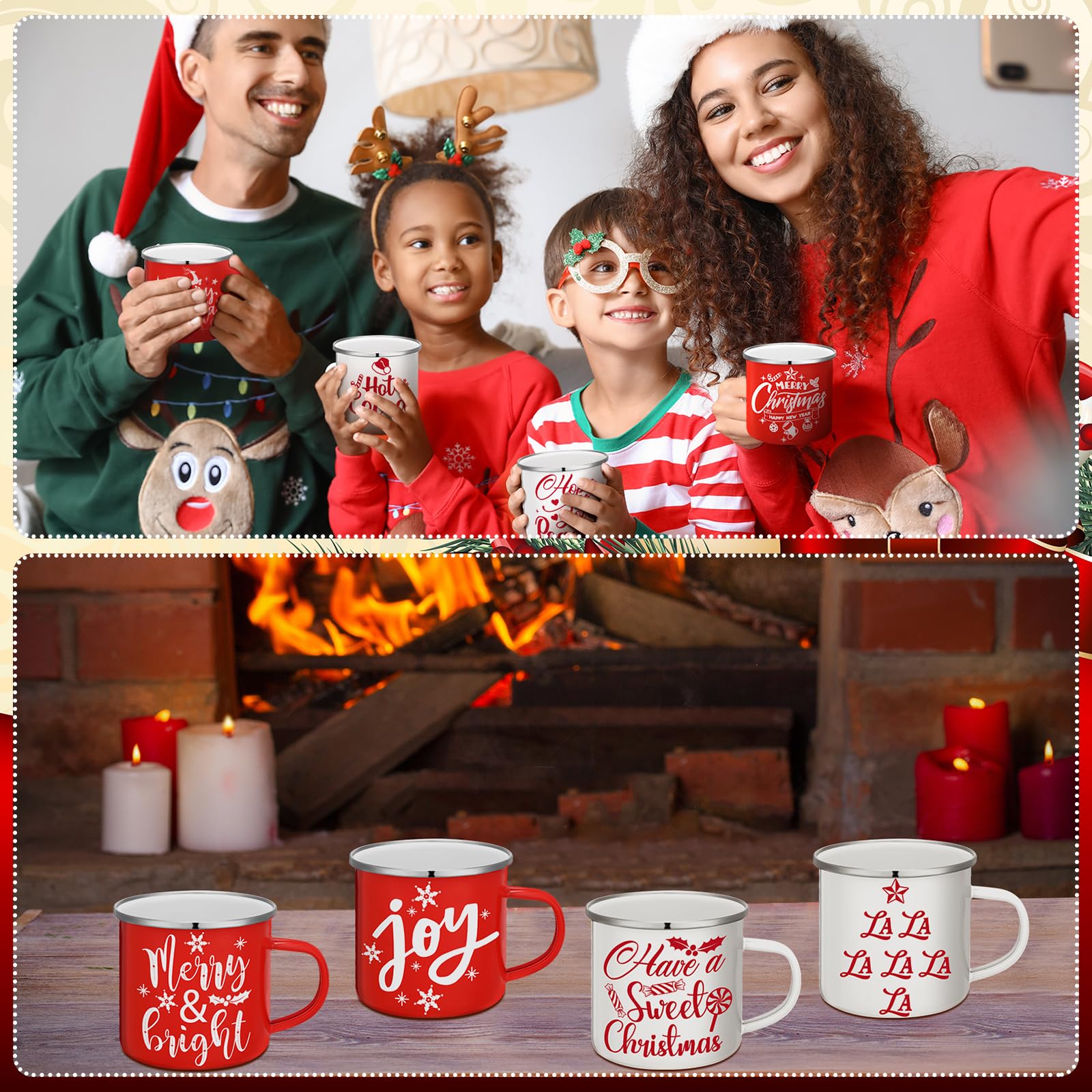 Taza Mumufy esmalte duradera para bebidas calientes y desayunos