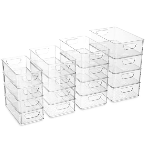Organizadores para nevera Munfix con asas recortadas para transporte cómodo.