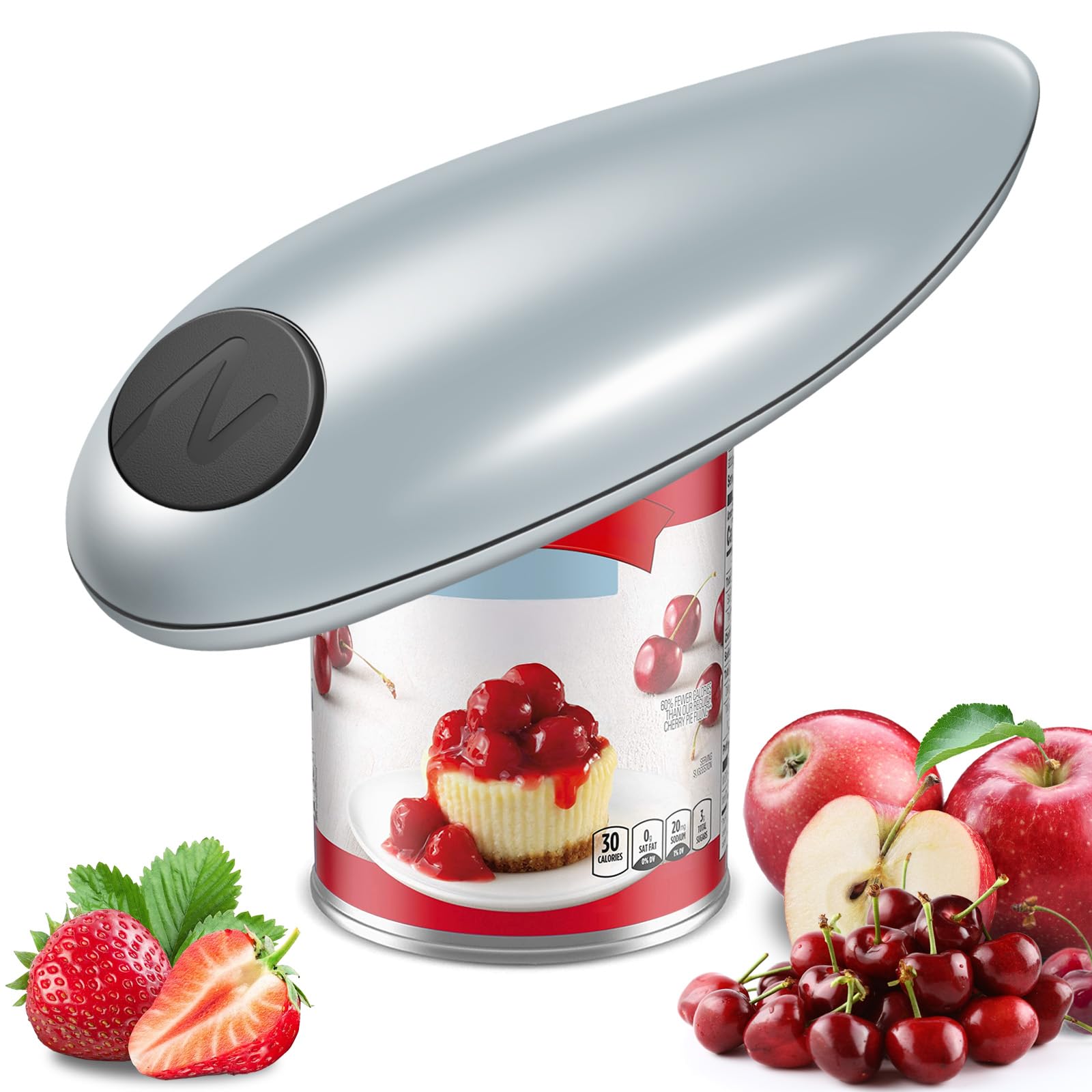 MunyGlow abrelatas automático de un toque facilita abrir latas sin esfuerzo.