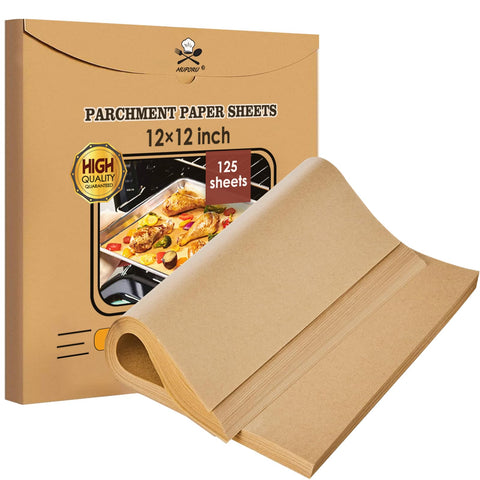 MUPORU Ninja Flip pergamino 12x12, 125 uds, cocción sin adherencia