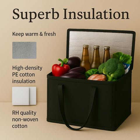 Musbus bolsa aislada XL cocina portátil, ideal para viajes y comidas.