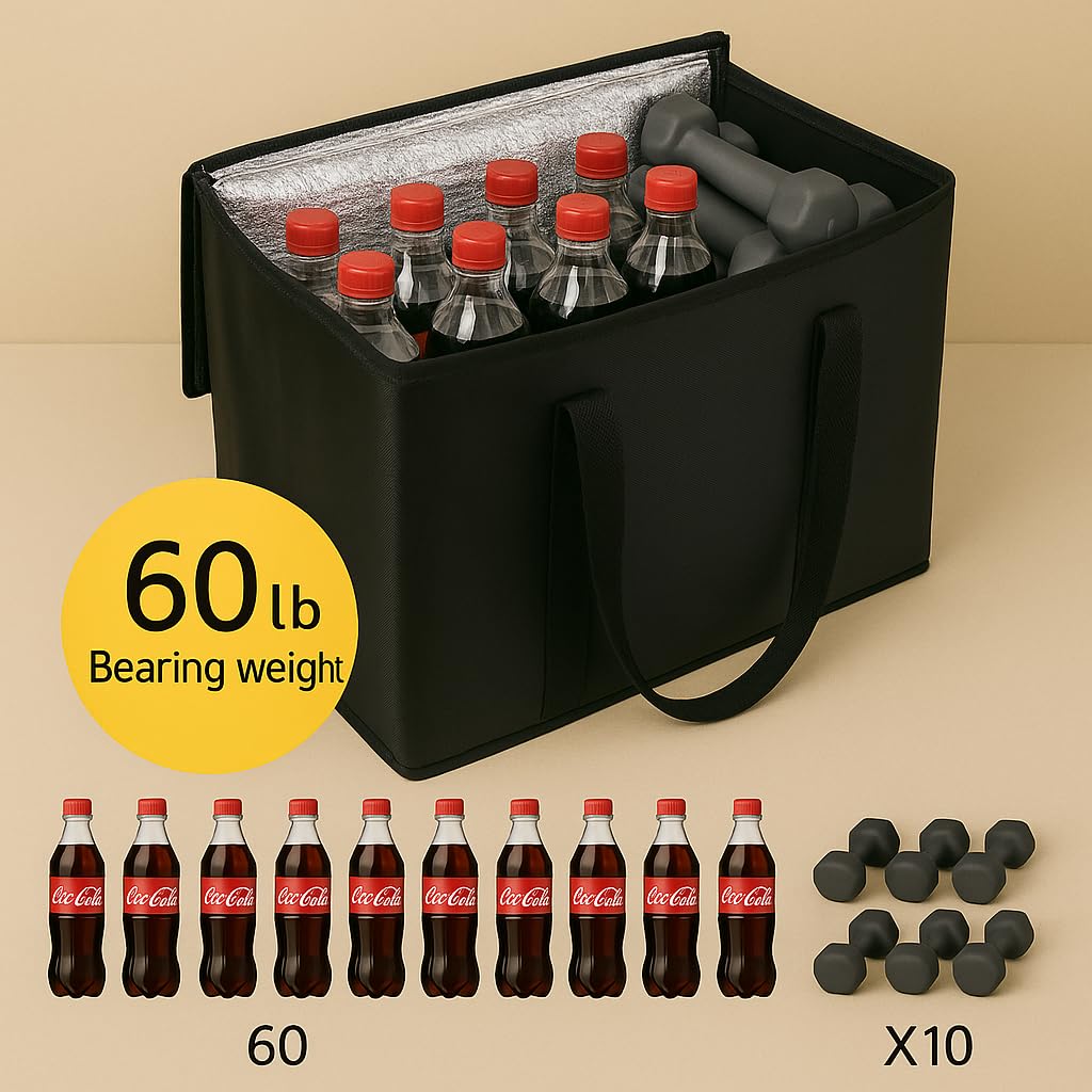Musbus bolsa aislada XL reutilizable, cremalleras duraderas para uso diario.