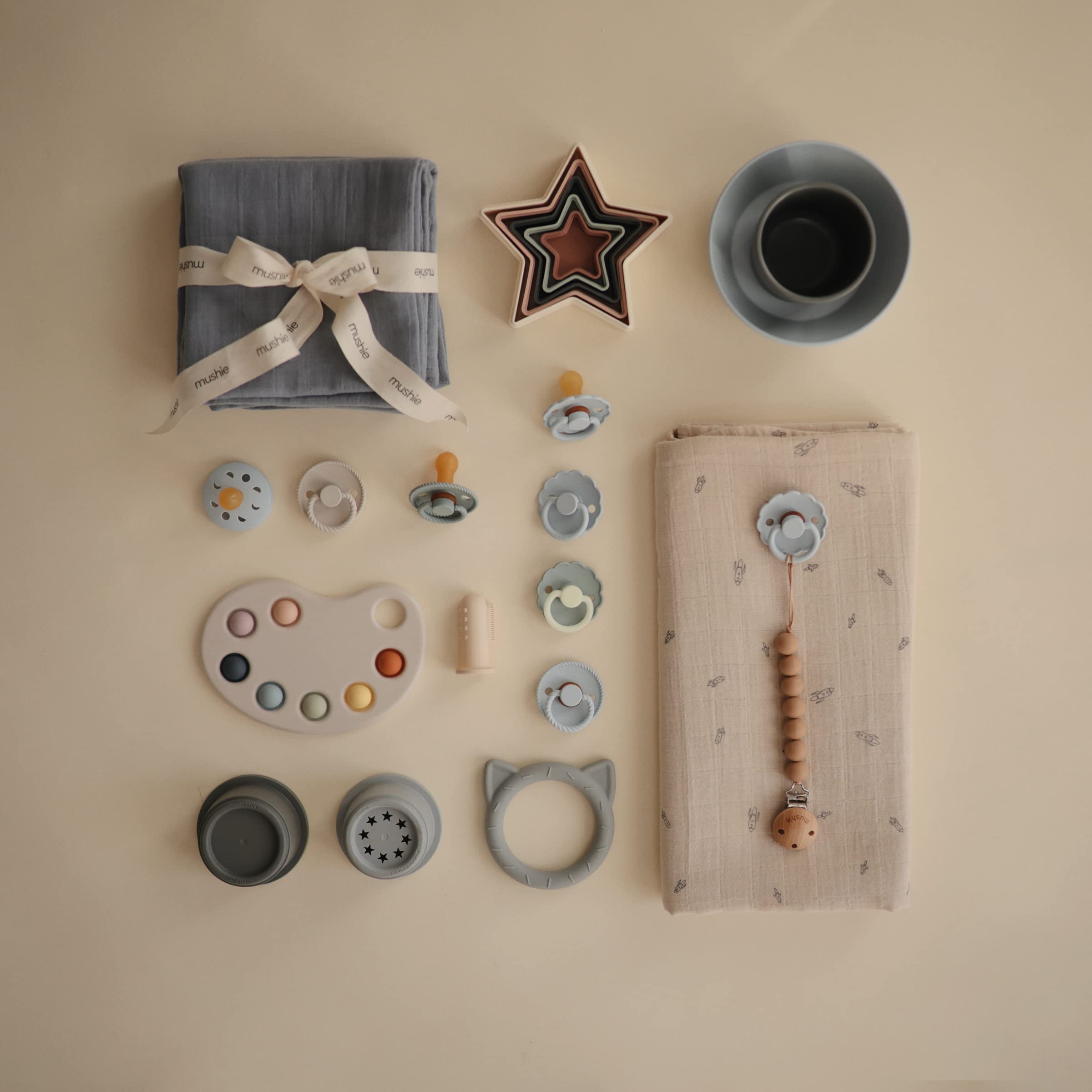 Set Mushie de 2 cuencos para la mesa diaria en casa.