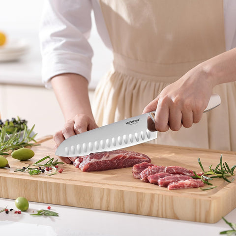 Musifan cuchillo chef afilado precisión para cortar carnes y verduras sin esfuerzo