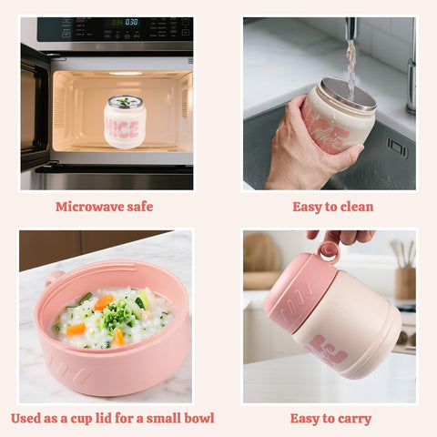 Muswarm capacidad 20oz, ideal para porciones o comidas completas.