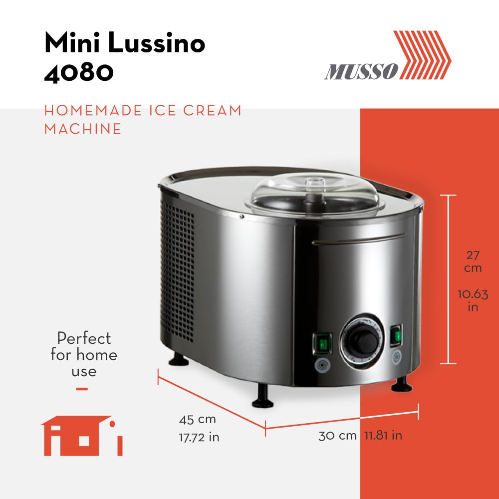 Musso Lussino pala de mezcla asegura batidos uniformes y cremosos