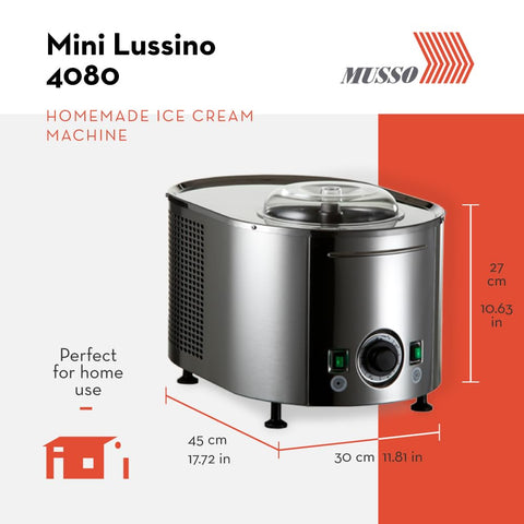 Musso Lussino pala de mezcla asegura batidos uniformes y cremosos