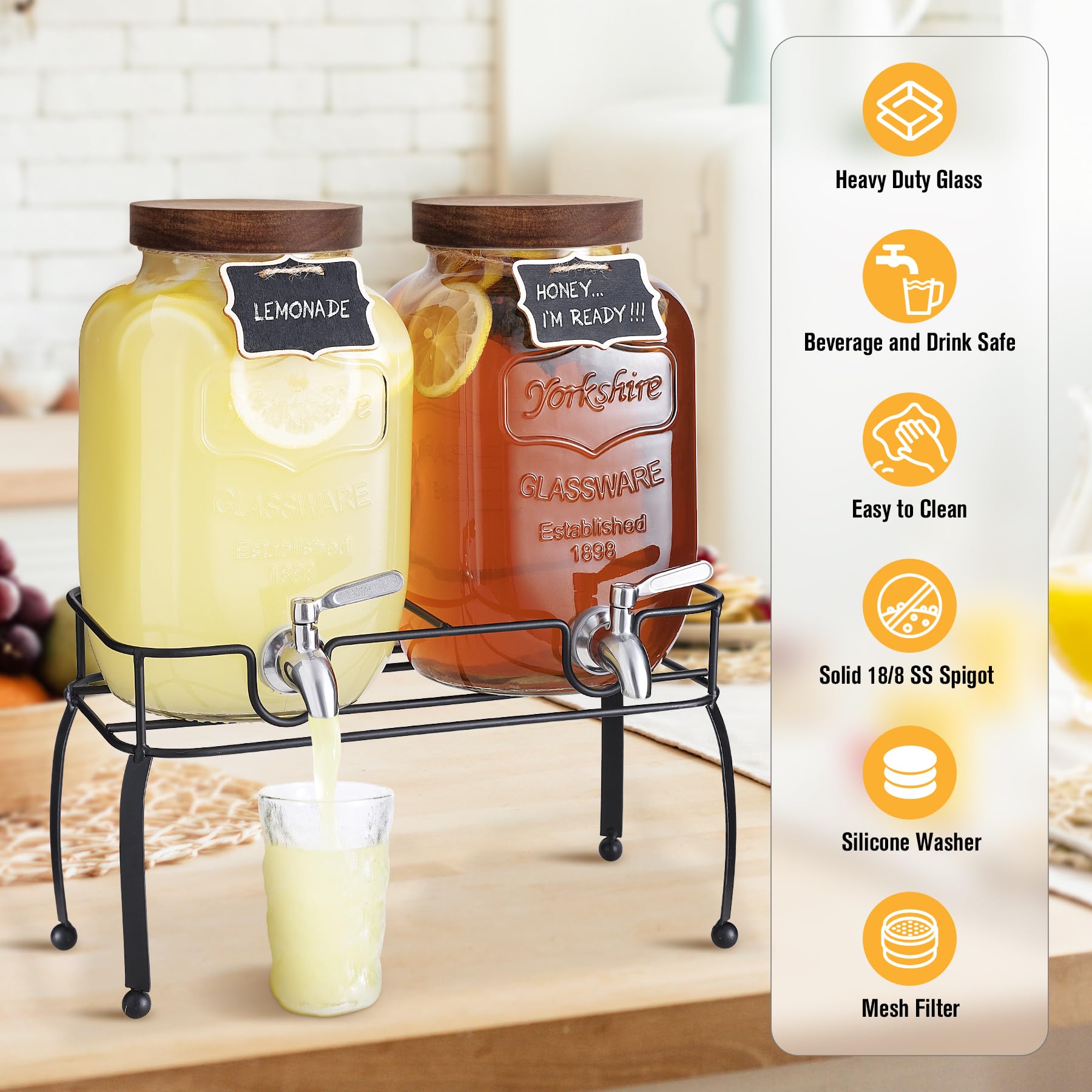 Mustry tapa de acacia con revestimiento inoxidable para conservar bebidas con estilo.