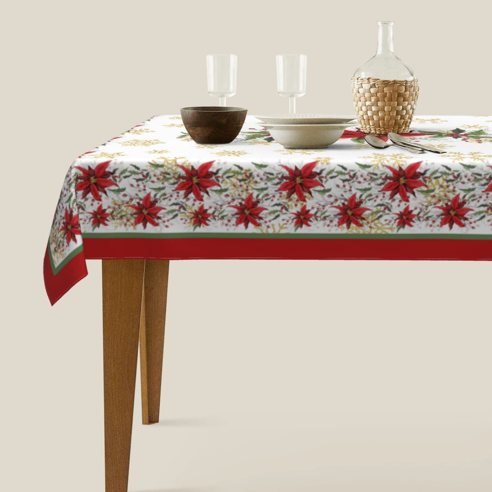 Mantel Mutakin resistente al agua, anti manchas, ideal para comidas familiares.