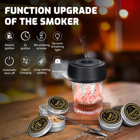 Mutouhe chips de madera con seis sabores para personalizar el aroma.