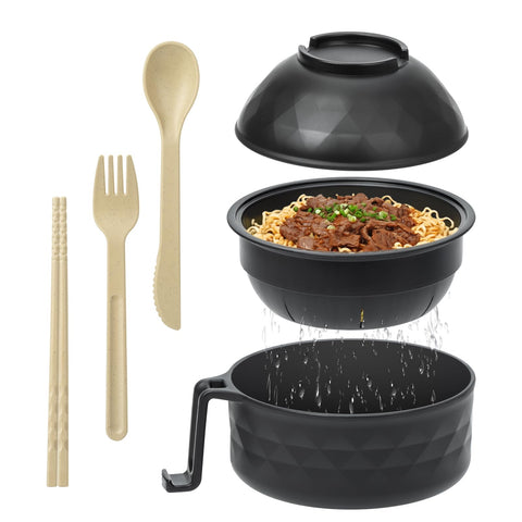 MUUBOOX olla para ramen, vista frontal, diseño compacto para casa.