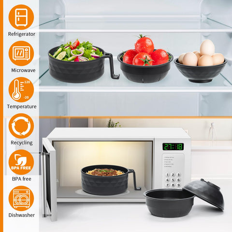 MUUBOOX olla para ramen, tazon superior para mezclar condimentos fácilmente.