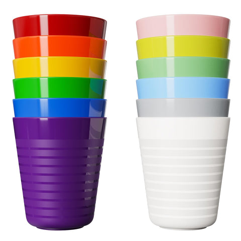 Vasos Muulaii 8 onzas de colores vibrantes para meriendas y fiestas