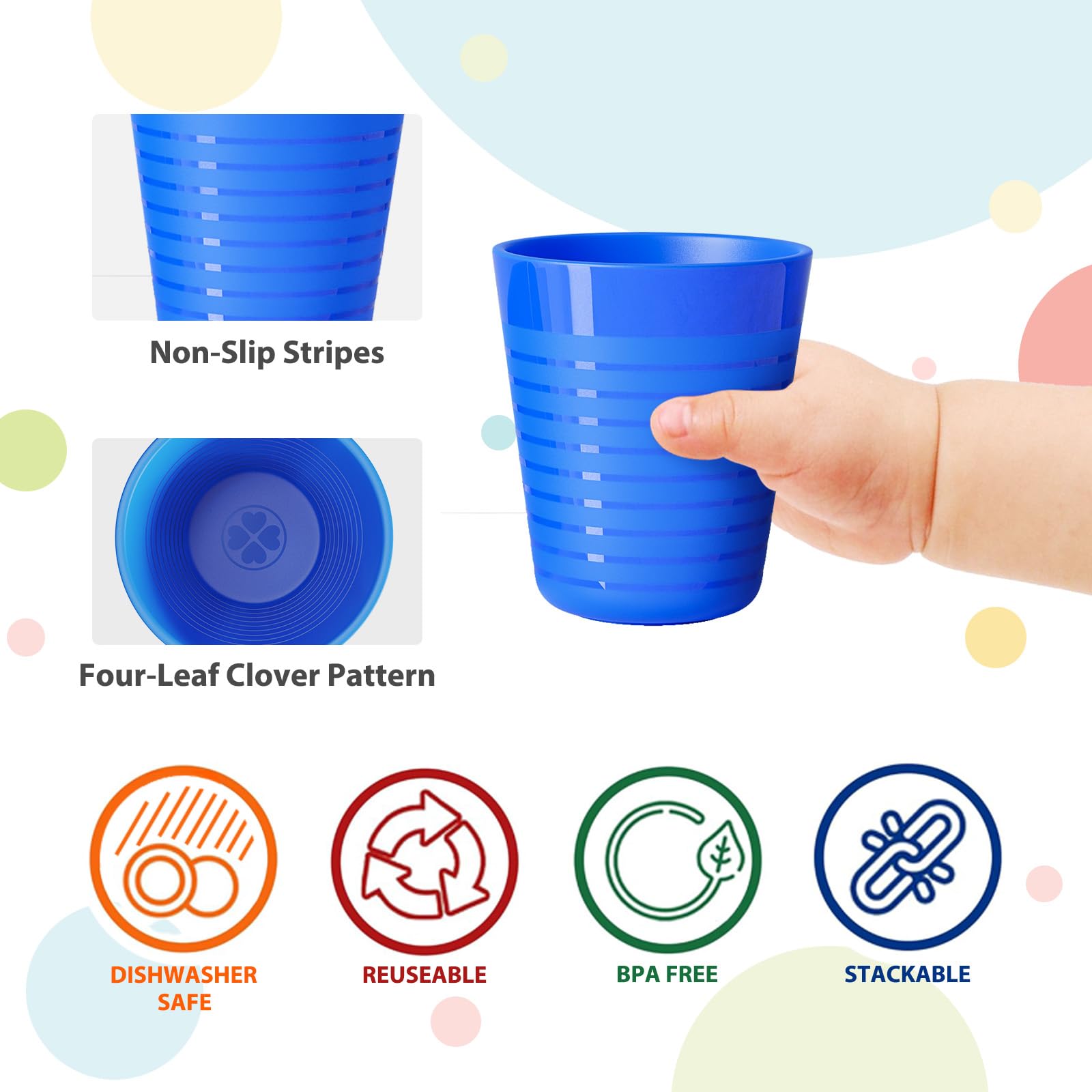 Muulaii vasos ergonómicos con agarre cómodo para aprender a beber