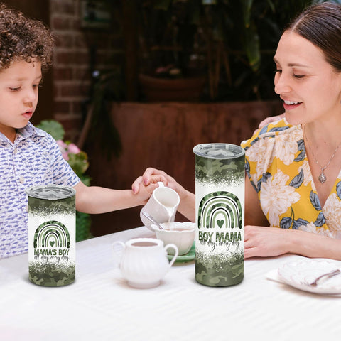 Muwnrol Diseño camuflado, tumbler resistente para uso al aire libre.