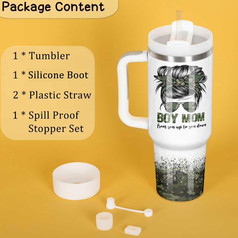 Muwnrol termo 40oz con accesorios incluidos para llevar todo en un conjunto.
