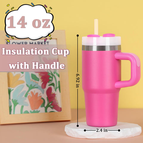 Muwnrol 14oz tumbler con tapa sin BPA, seguro para bebidas infantiles.