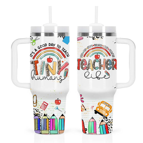 Muwnrol tumbler regalo para profesor, 40 onzas, ideal para agradecer con bebidas frías o calientes.