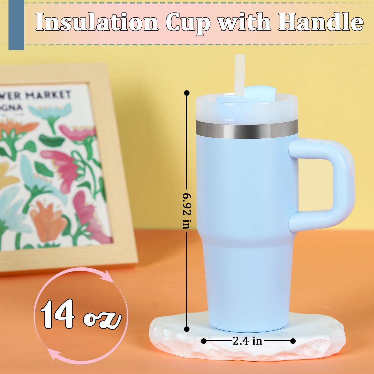 Muwnrol vaso térmico con tapa sin BPA para bebidas seguras.