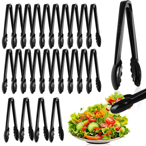 Pinzas plásticas Mwellewm para servir 24 piezas, útiles para buffet y eventos.