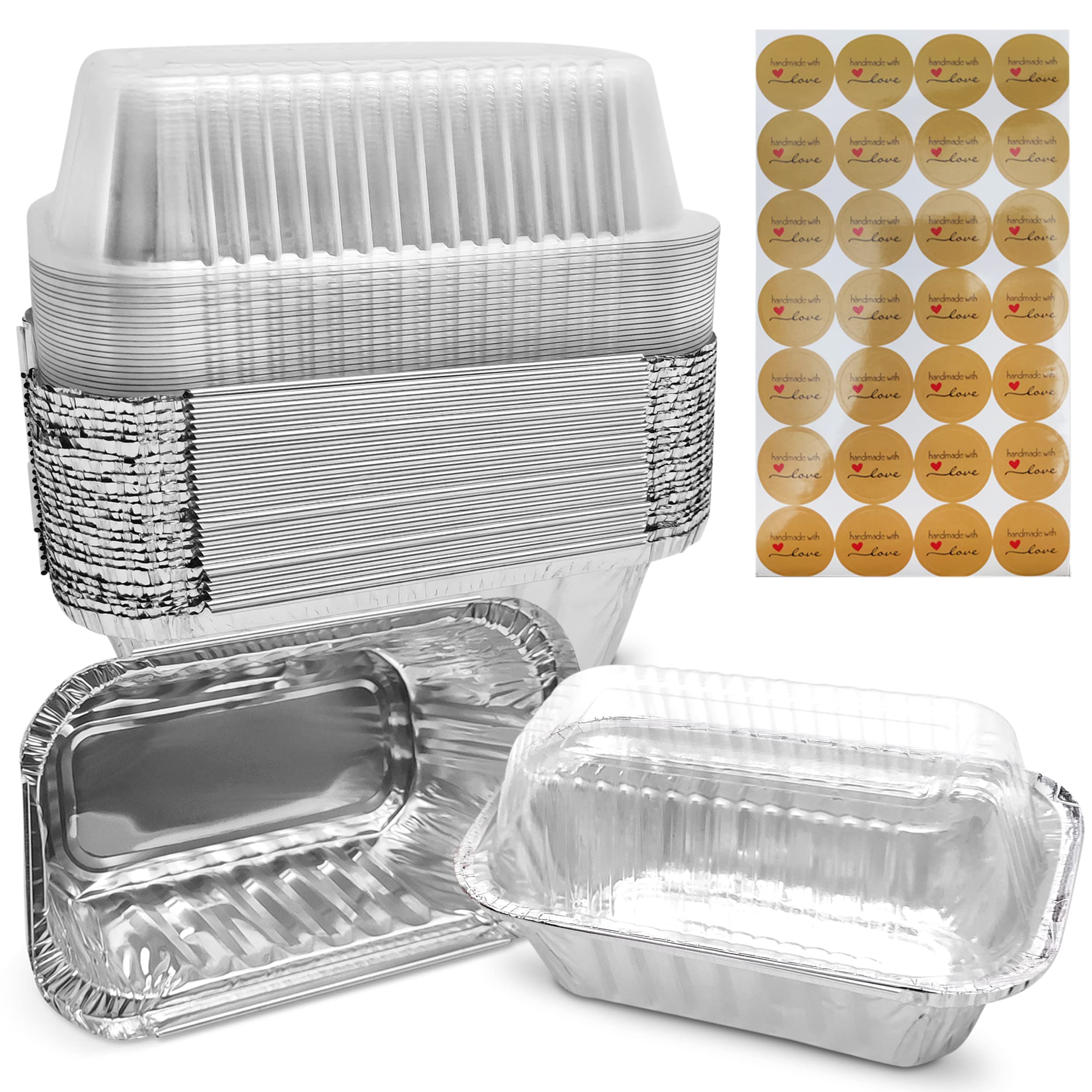 Mwnxia pan mini aluminio con tapa domo, ideal para hornear y presentar porciones