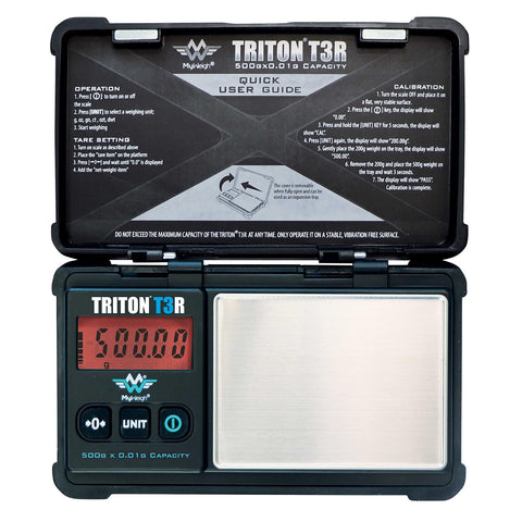 My Weigh Triton T3R, batería recargable, uso prolongado sin recargas frecuentes.
