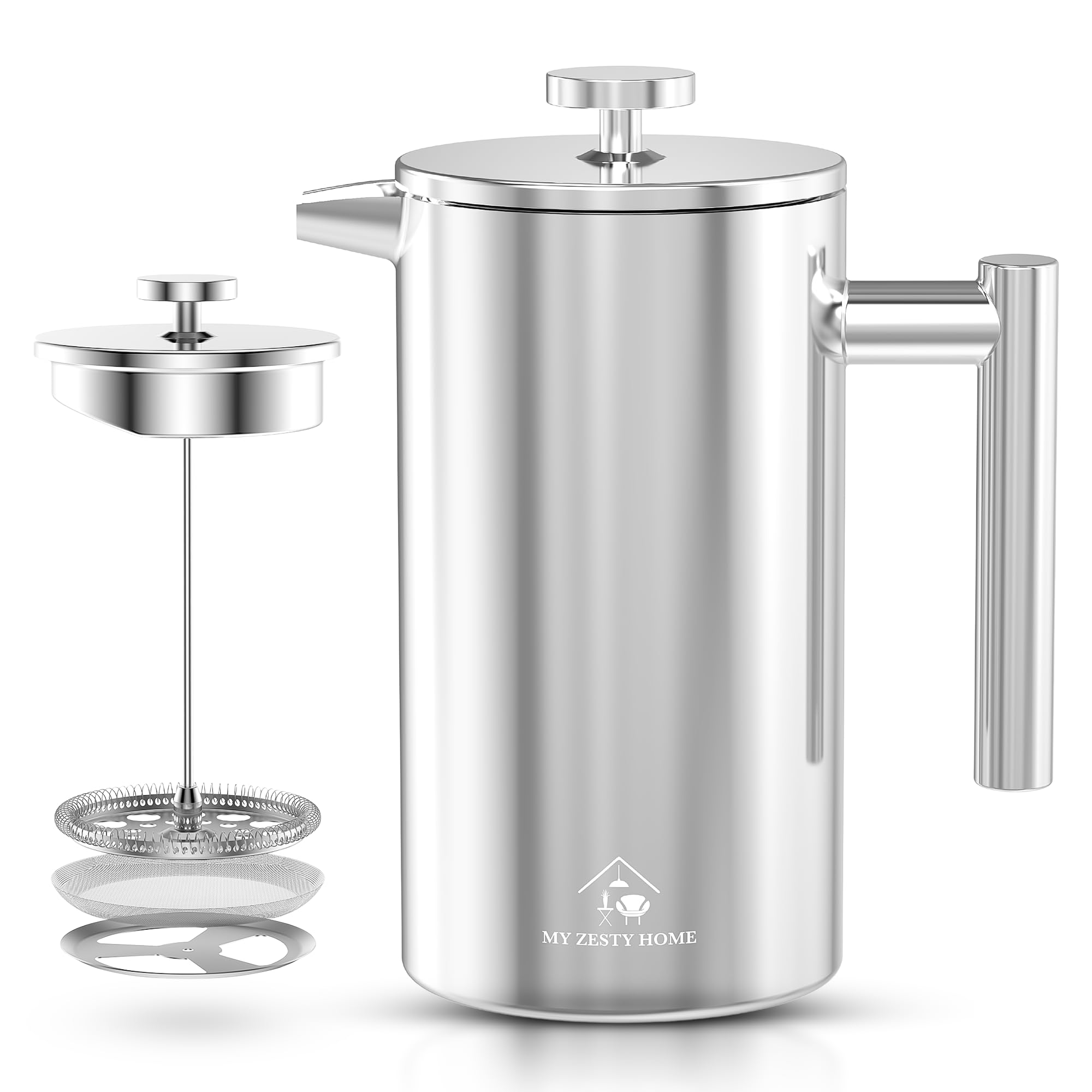 Uso en cocina o exterior para camping con café caliente.
