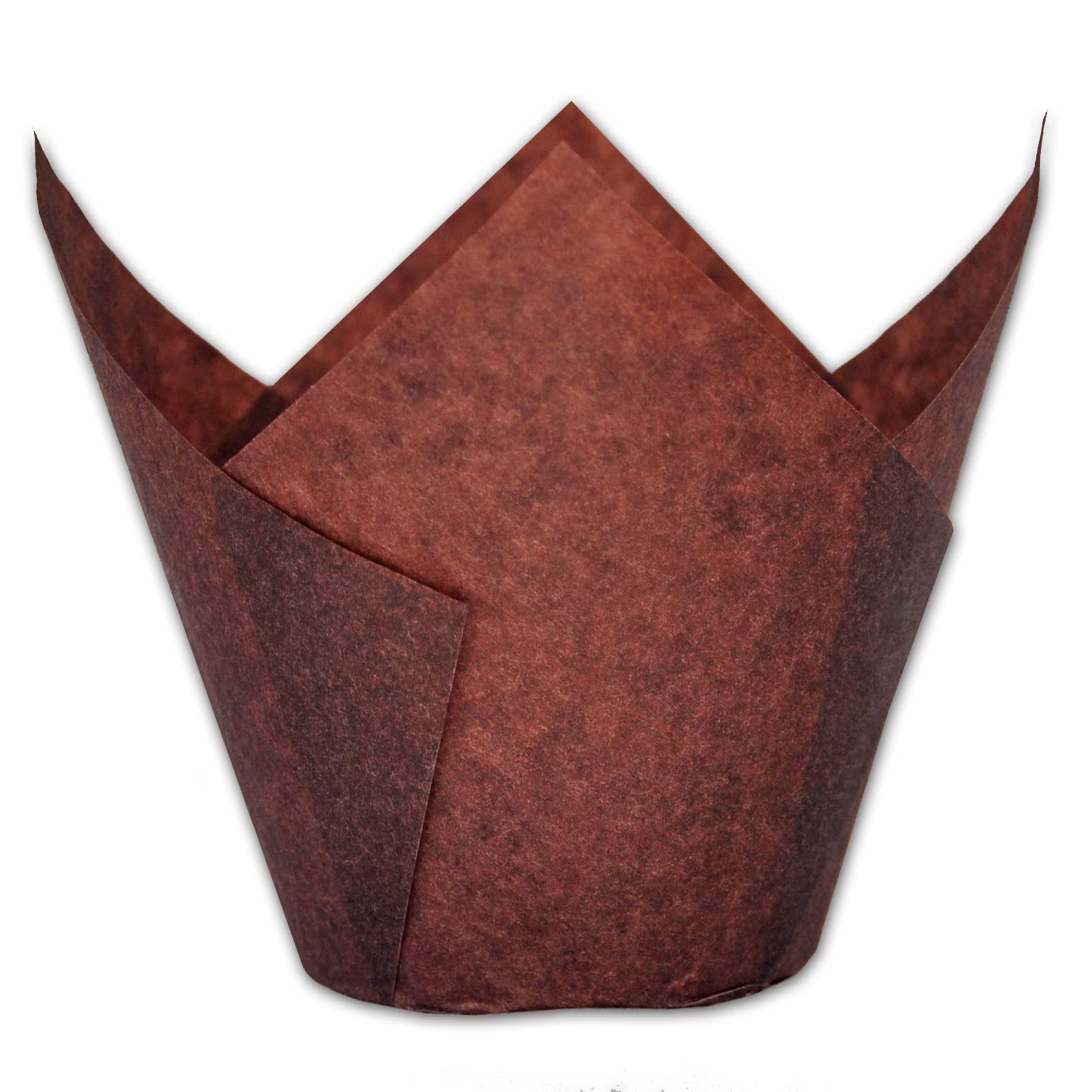MyBakning Jumbo Tulip marrón, base 2-1-4 pulgadas para muffins grandes