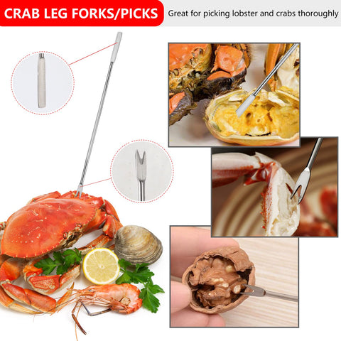 MYBMHTNB conjunto 17 piezas, todo en un solo estuche para mariscos